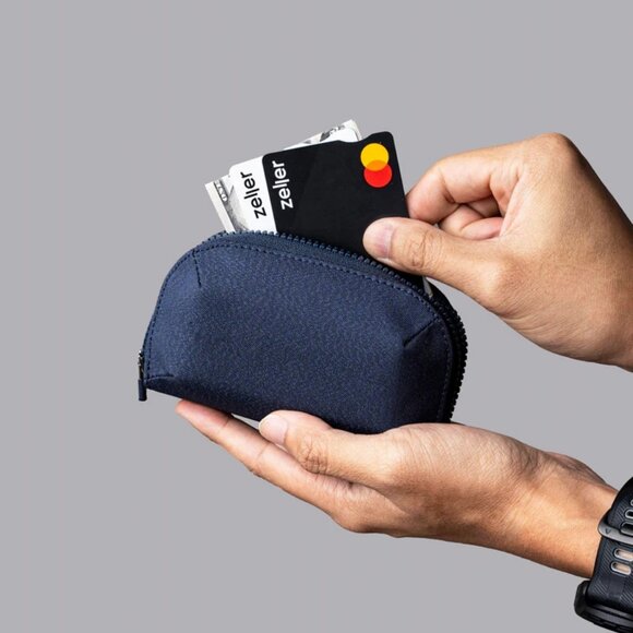 NIB Alpaka HUB Zip Pocket Wallet Pouch Blue | Axoflux 300D - Picture 4 of 6